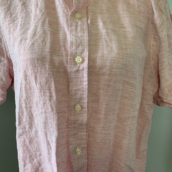 Men’s short sleeve button down linen shirt - Picture 2 of 7